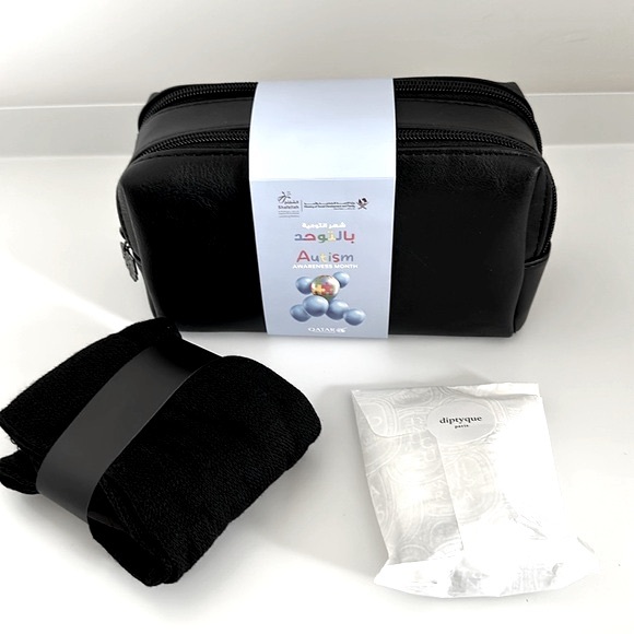 diptyque Handbags - NEW 2024 Diptyque Travel Kit for Qatar Cosmetic Bag Q Suite Amenity Kit